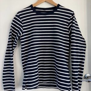 Uniqlo Men's striped classic long sleeve top
